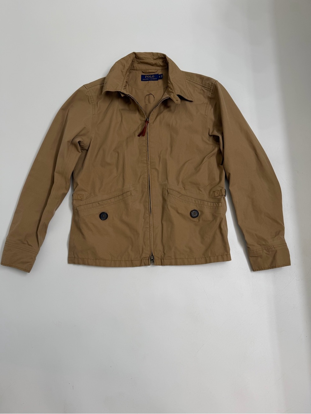 Polo Ralph Lauren Cotton Utility Field Jacket Tan Khaki Safari Small